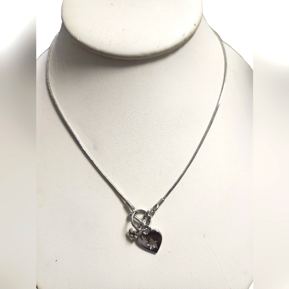 Adorable Lia Sophia PEEKABOO Toggle Style Necklace, 15", Cut Crystal, NWOT - Picture 1 of 2